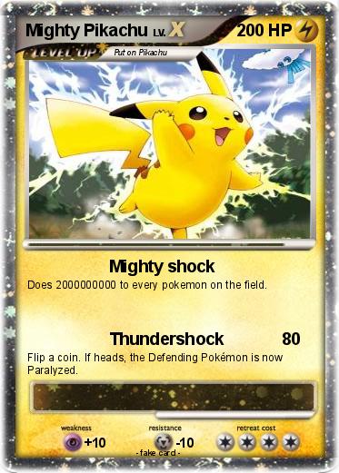 Pokemon Mighty Pikachu