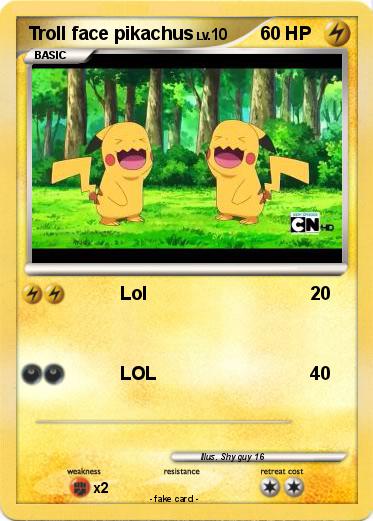 Pokemon Troll face pikachus