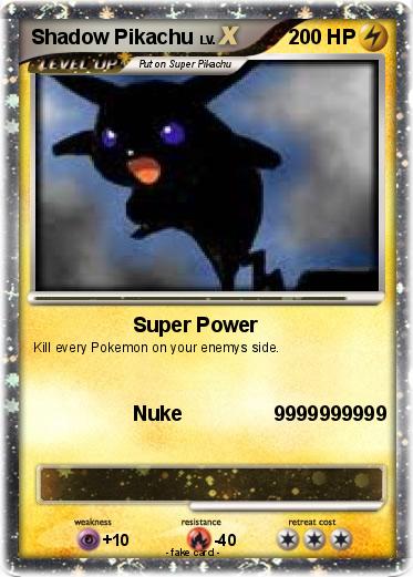 Pokemon Shadow Pikachu