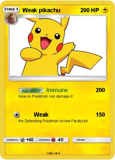 Pokemon Weak pikachu
