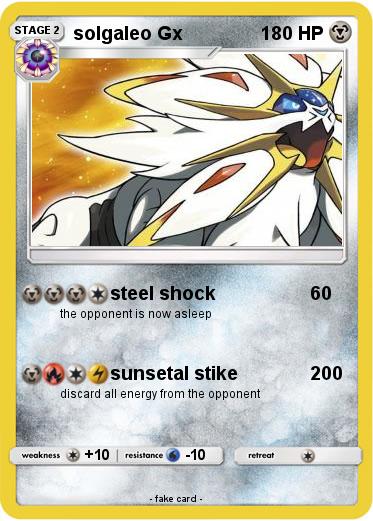 Pokemon solgaleo Gx