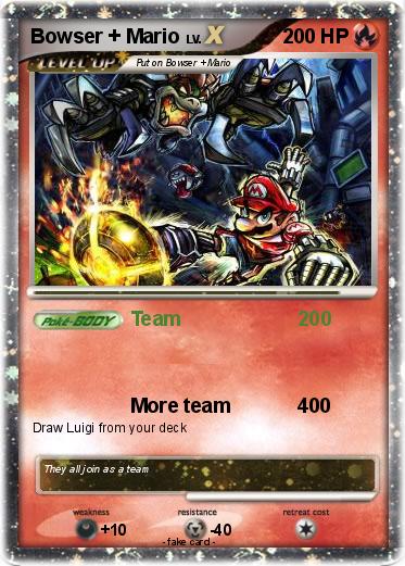 Pokemon Bowser + Mario