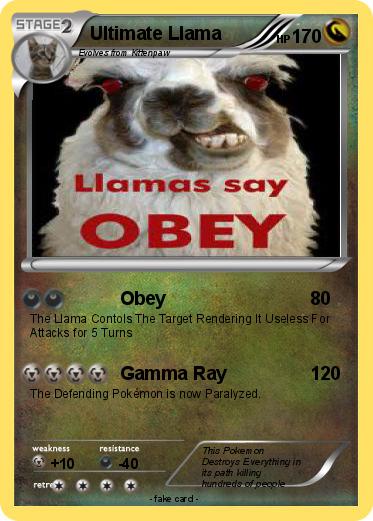 Pokemon Ultimate Llama