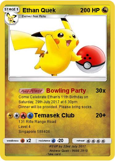 Pokemon Ethan Quek