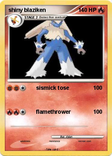Pokemon shiny blaziken