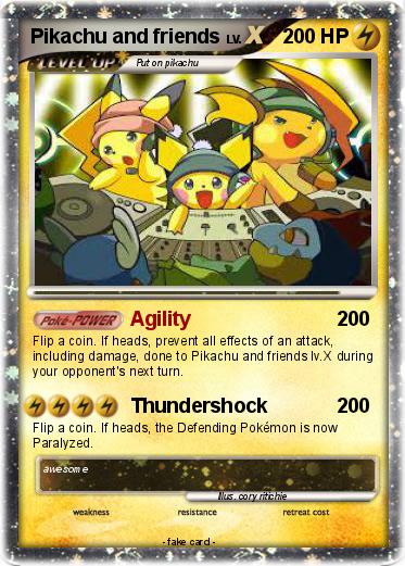 Pokemon Pikachu and friends