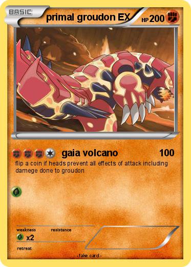 Pokemon primal groudon EX