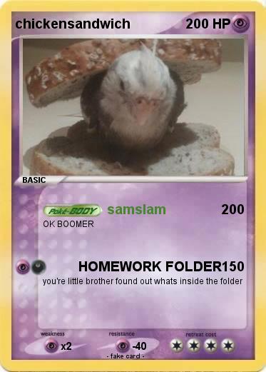 Pokemon chickensandwich