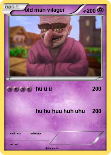 Pokemon old man vilager