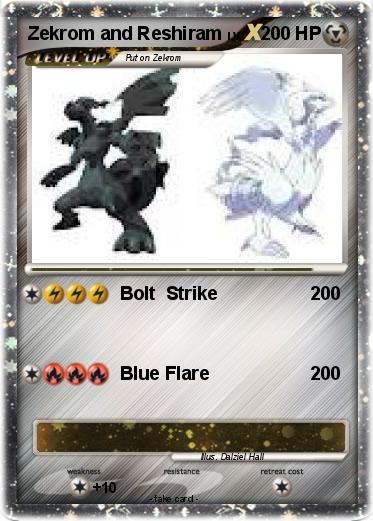 Pokemon Zekrom and Reshiram