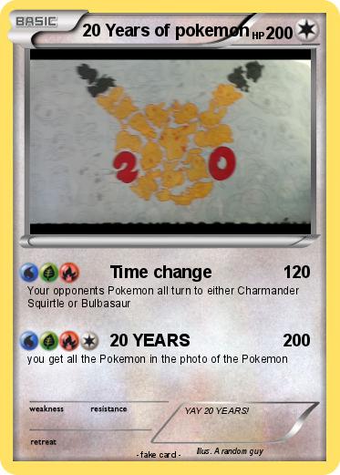 Pokemon 20 Years of pokemon