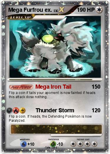 Pokemon Mega Furfrou ex.