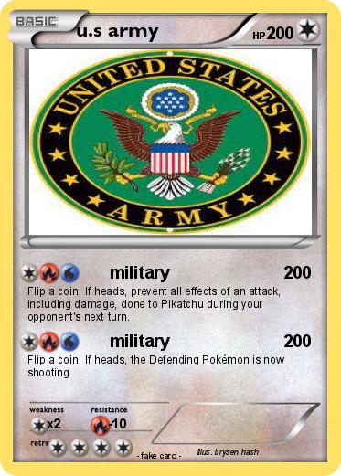 Pokemon u.s army