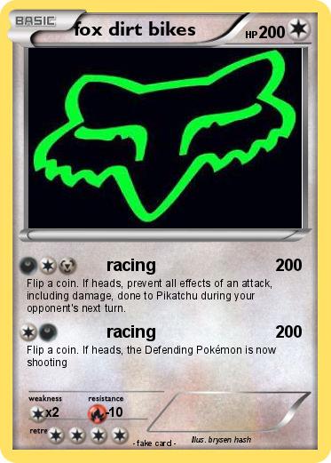 Pokemon fox dirt bikes
