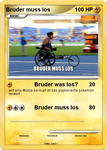 Pokemon Bruder muss los