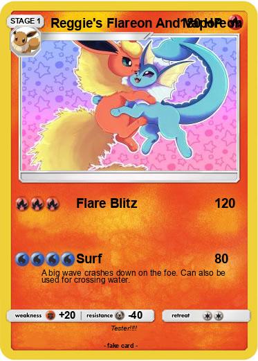 Pokemon Reggie's Flareon And Vaporeon