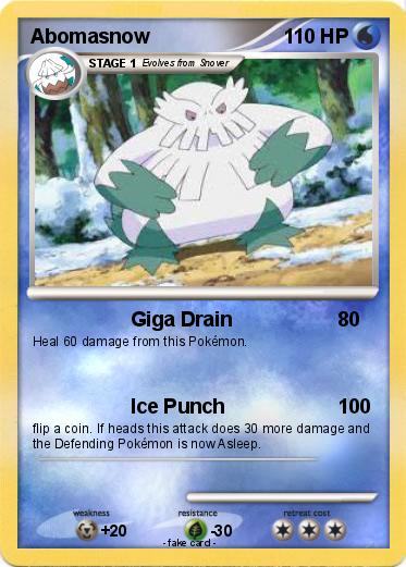 Pokemon Abomasnow