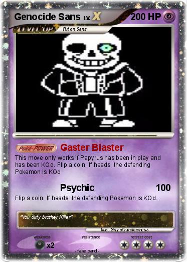 Pokemon Genocide Sans