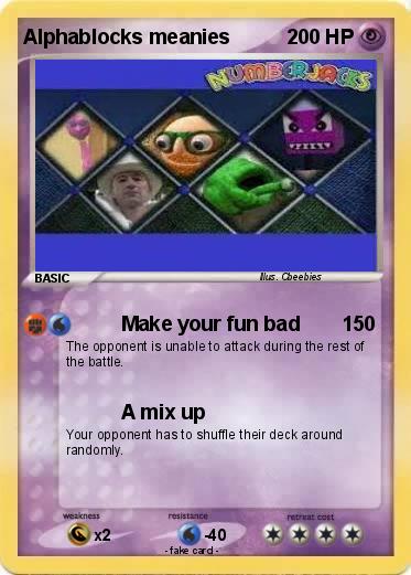 Pokemon Alphablocks meanies