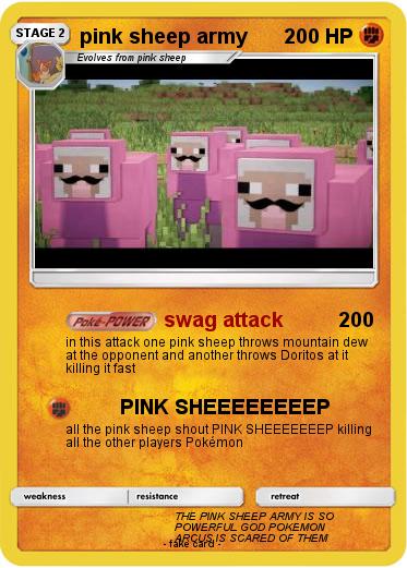 Pokemon pink sheep army