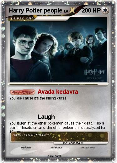Pokemon Harry Potter people