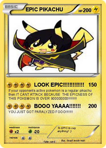 Pokemon EPIC PIKACHU