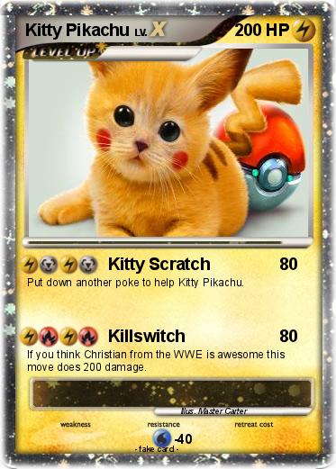 Pokemon Kitty Pikachu