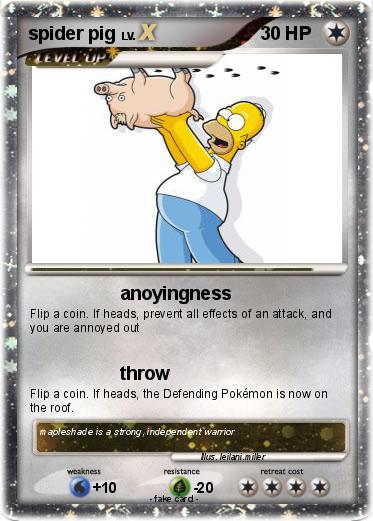 Pokemon spider pig