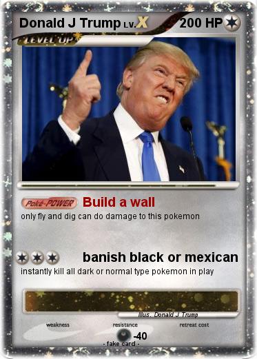Pokemon Donald J Trump