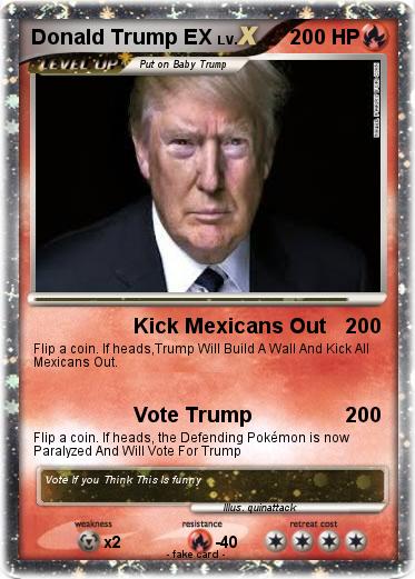 Pokemon Donald Trump EX