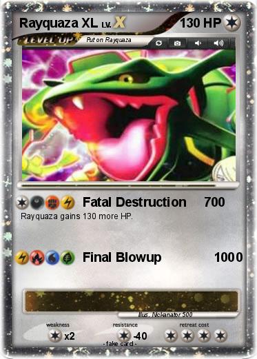 Pokemon Rayquaza XL