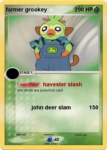 Pokemon farmer grookey