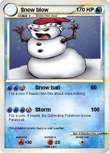 Pokemon Snow blow