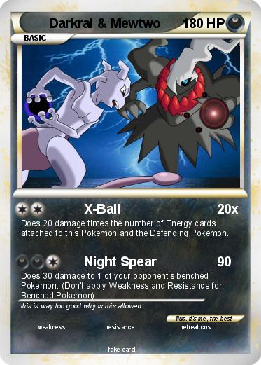 Pokemon Darkrai & Mewtwo