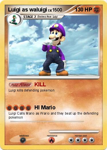 Pokemon Luigi as waluigi
