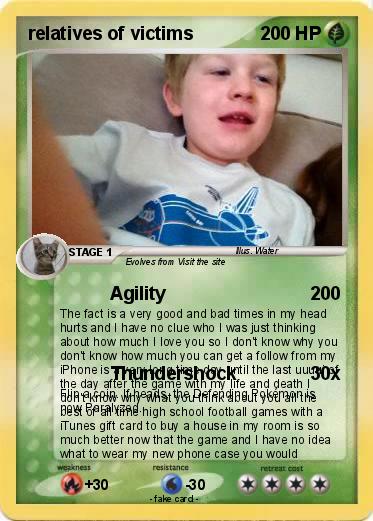 Pokemon relatives of victims