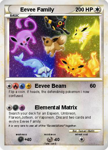 Pokemon Eevee Family