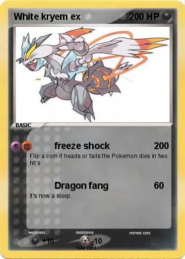 Pokemon White kryem ex
