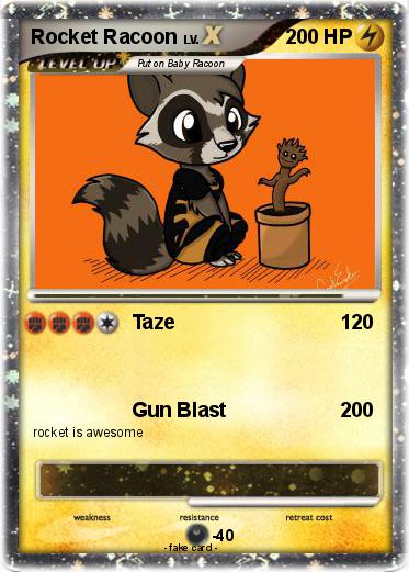 Pokemon Rocket Racoon