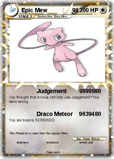 Pokemon Epic Mew                99
