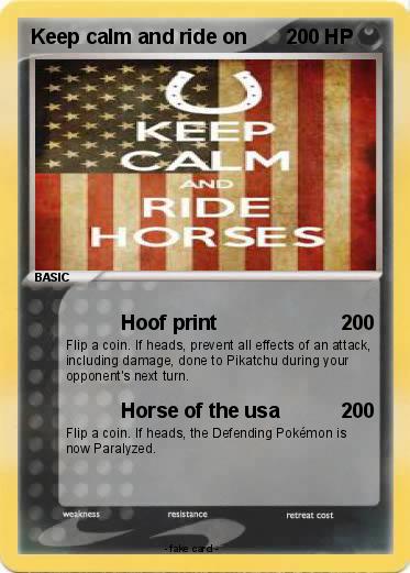 Pokemon Keep calm and ride on