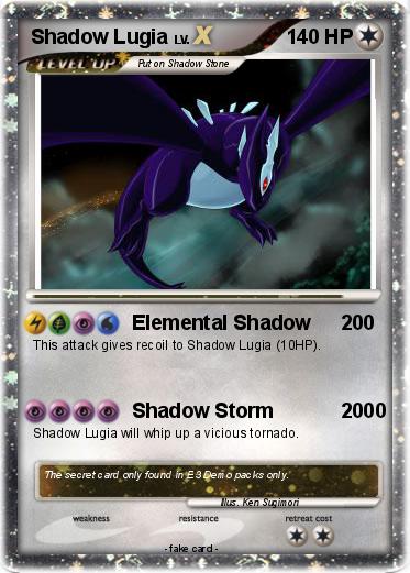 Pokemon Shadow Lugia