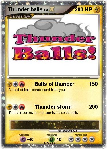 Pokemon Thunder balls