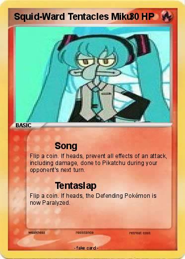 Pokemon Squid-Ward Tentacles Miku