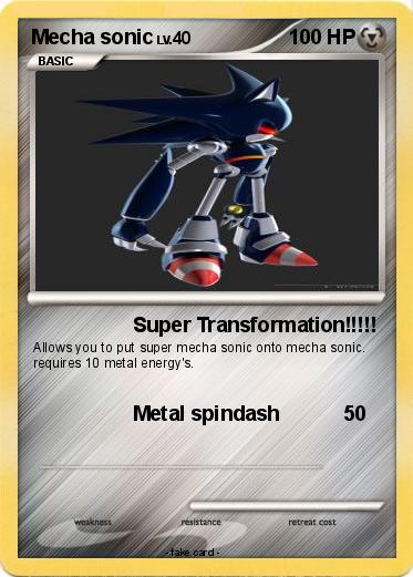 Pokemon Mecha sonic