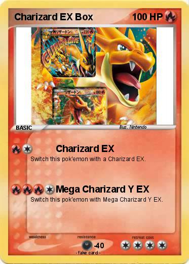 Pokemon Charizard EX Box