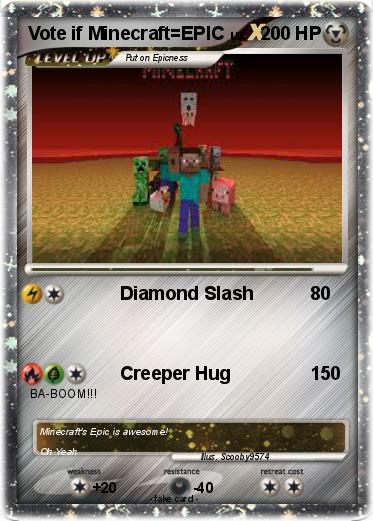 Pokemon Vote if Minecraft=EPIC