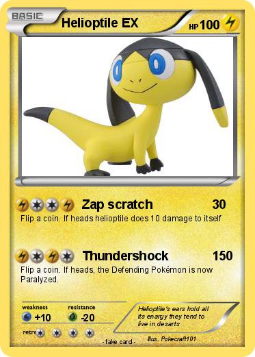 Pokemon Helioptile EX