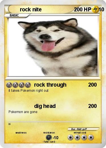 Pokemon rock nite                                       10