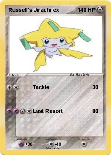 Pokemon Russell's Jirachi ex
